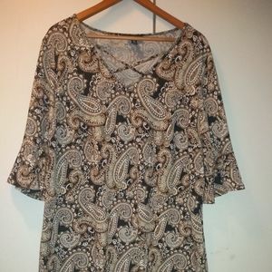 Paisley print dress